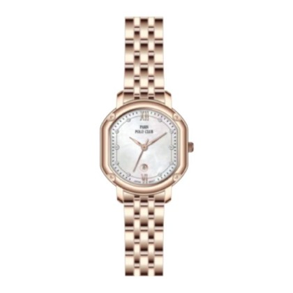 Paris Polo Club PPC-DA02-RG-WE Rose Gold Bracelet Strap Women Watch